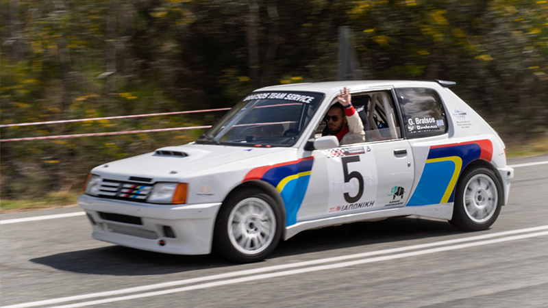 Ανάβαση Τσακώνας 2023 - Γιώργος Μπράτσος Peugeot 205 GTi