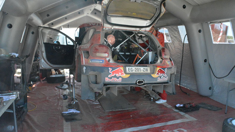 Citroen C3 WRC Greece Service Area