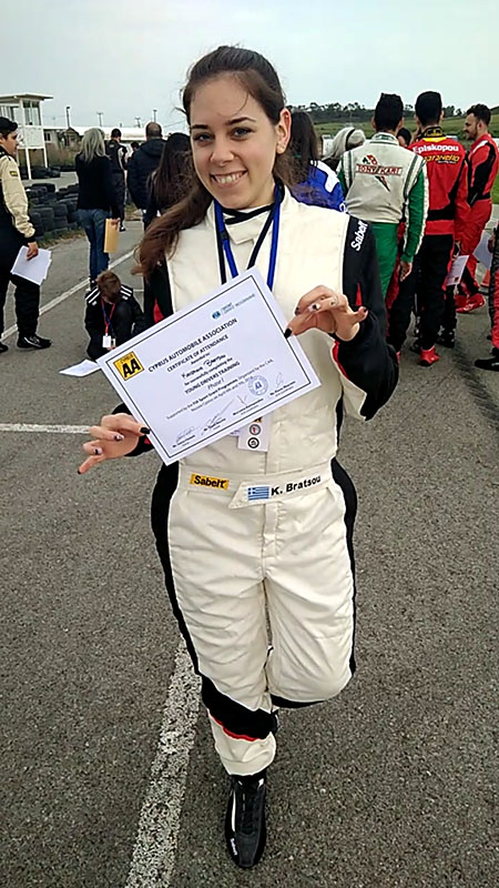 FIA young drivers trainining programme Katerina Bratsou
